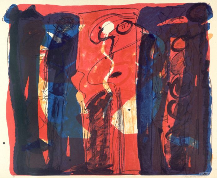 algrafie, afmeting 82 x 103 cm, opl. 6