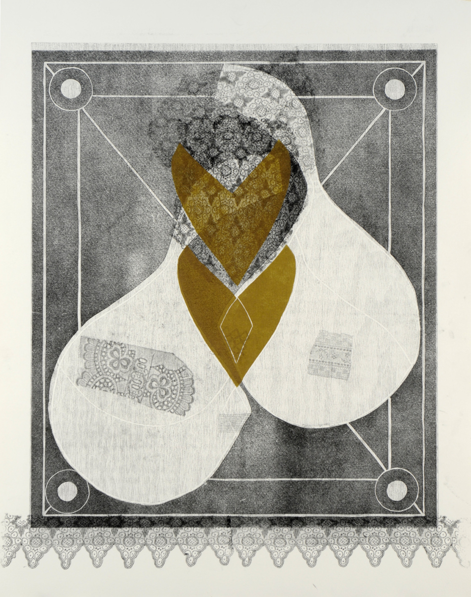 95 Houtsnede, lino, collage, 1-5, 55x75, 2008